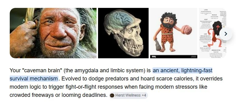 the caveman brain problem (illustration 1)